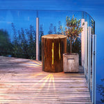 Rustic Log Outdoor LED Light – Nature-Inspired Garden Luminaire