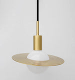 Saturne Brass & Glass Pendant Light – Modern Celestial Suspension
