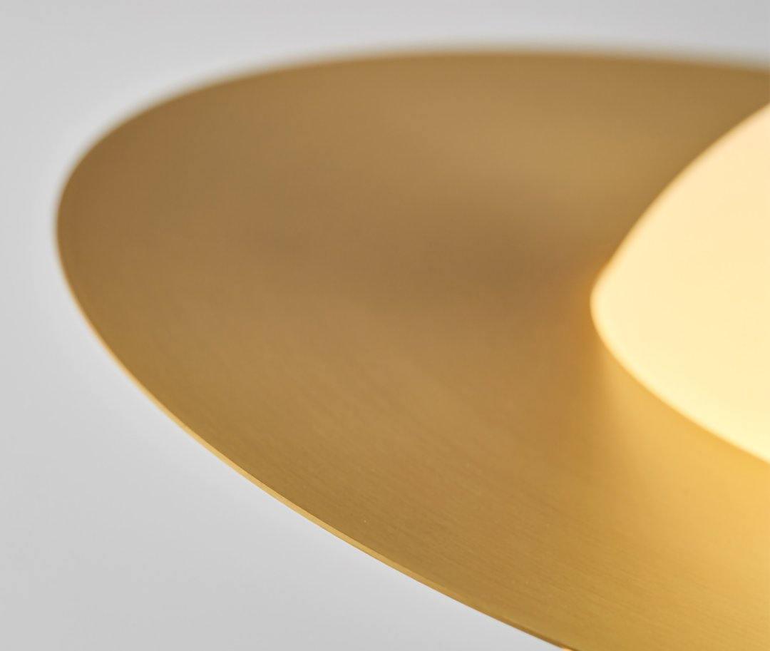 Saturne Brass & Glass Pendant Light – Modern Celestial Suspension
