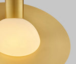 Saturne Brass & Glass Pendant Light – Modern Celestial Suspension