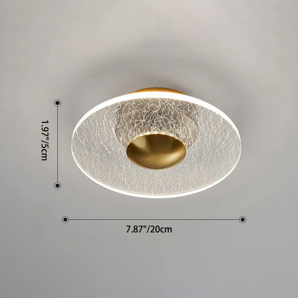Modern Geometric Grain Ceiling Light