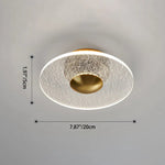 Modern Geometric Grain Ceiling Light