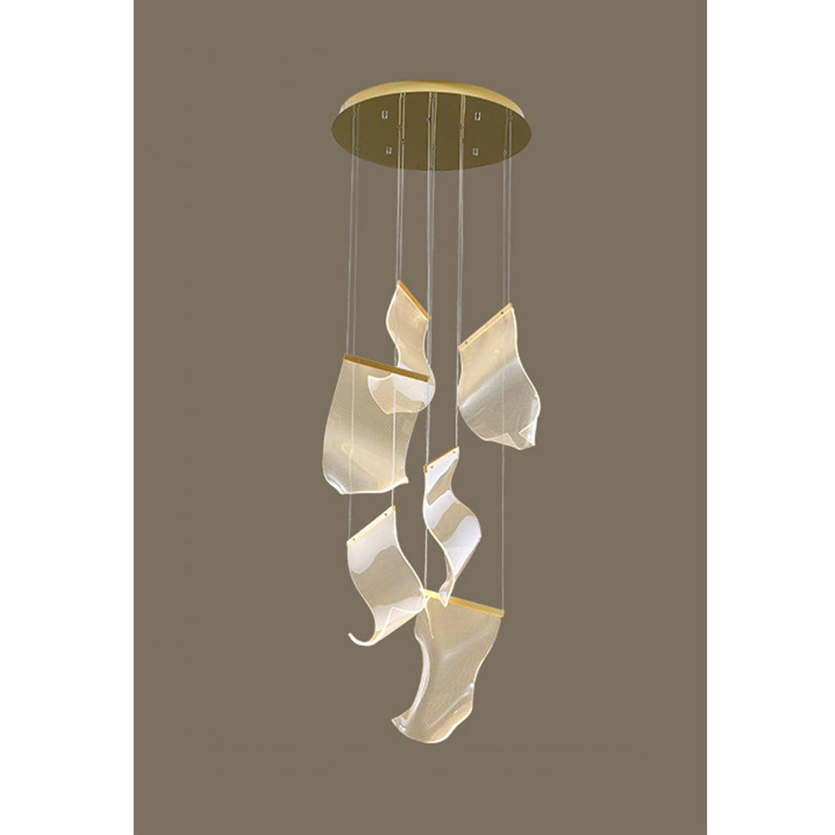 Double Storey Villa Living Room Light Luxurious And Artistic Chandelier