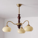 American Retro Style Restaurant With A Persimmon Pendant Light