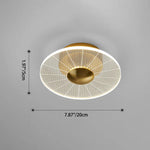 Modern Geometric Grain Ceiling Light