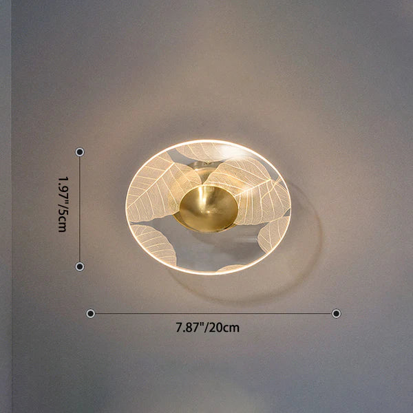 Modern Geometric Grain Ceiling Light