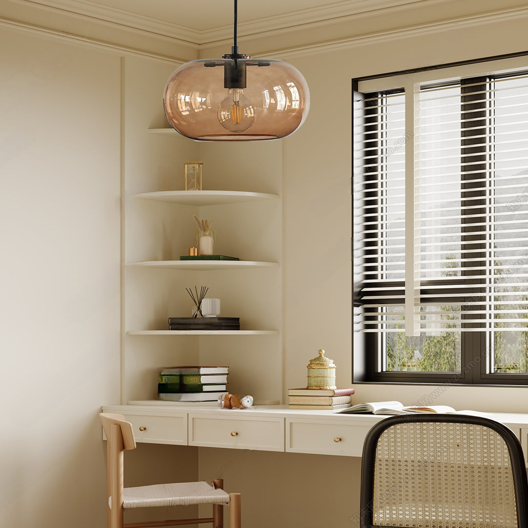 Aurelia Glass Pendant Light – Art Deco LED Ceiling Lamp for Modern Interiors