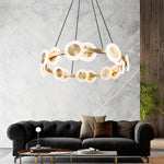Samiya Brass LED Chandelier – Modern Nordic Pendant Light