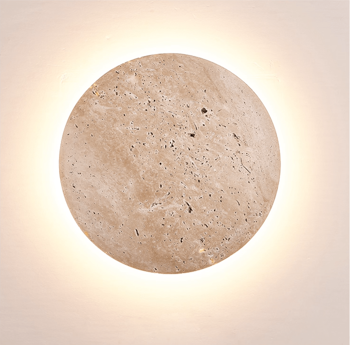 Sana Wall Sconce in Natural Travertine with Integrated LED