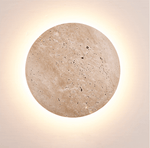 Sana Wall Sconce in Natural Travertine with Integrated LED