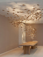 Tidal Art Glass Chandelier – Modern Cascading LED Pendant Light