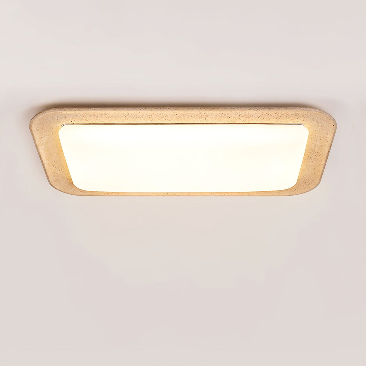 Sandveil Travertine Ceiling Light — Modern Flush Mount LED Lamp