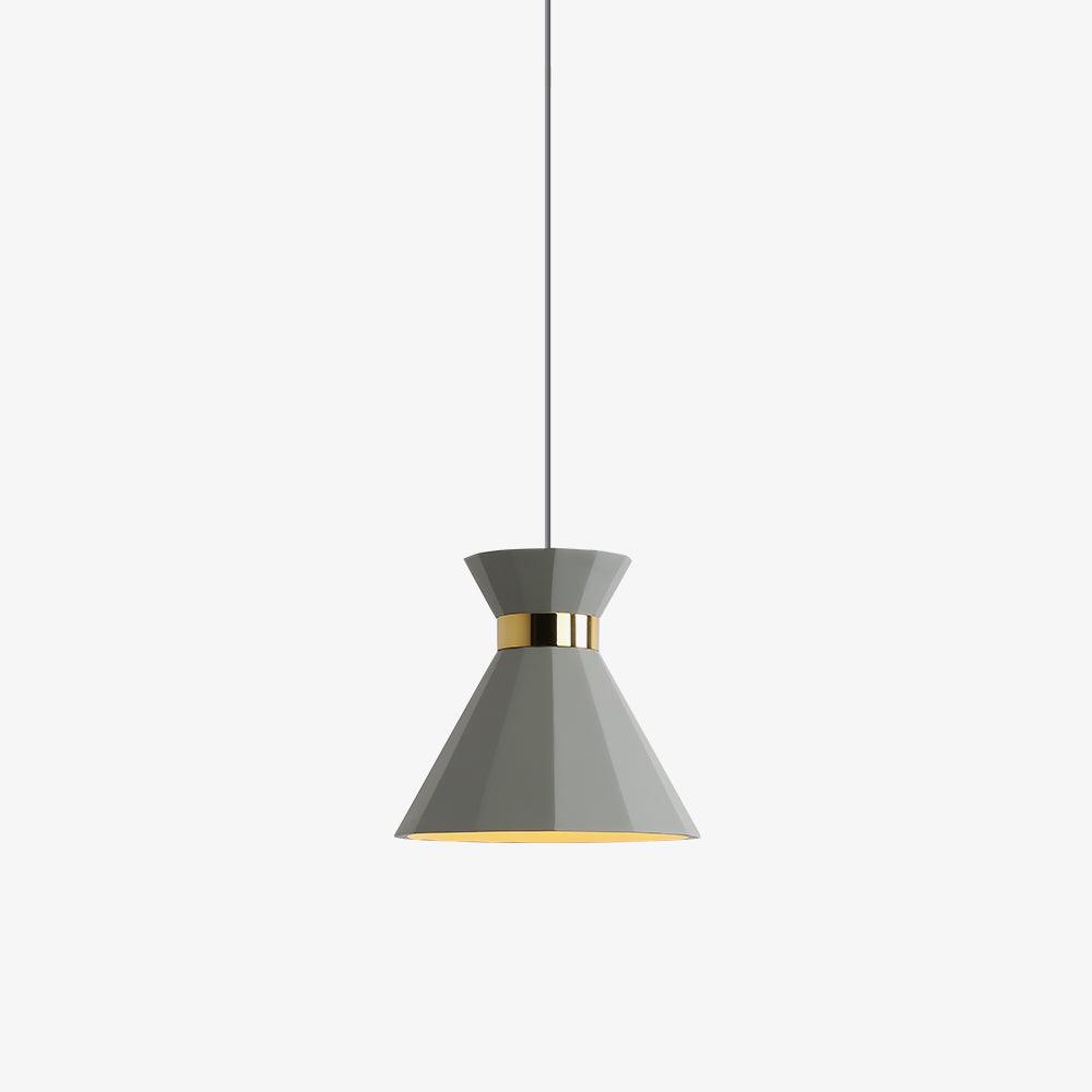 Sash Cement Pendant Light with Gold Accents