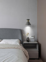 Sash Cement Pendant Light with Gold Accents