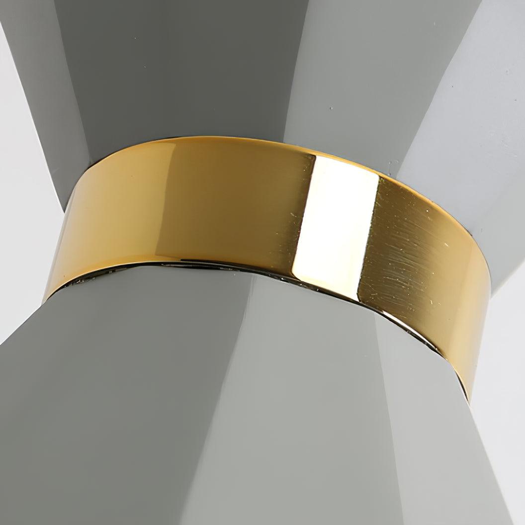 Sash Cement Pendant Light with Gold Accents