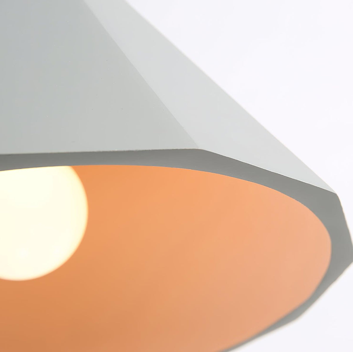 Sash Cement Pendant Light with Gold Accents
