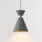 Sash Cement Pendant Light with Gold Accents