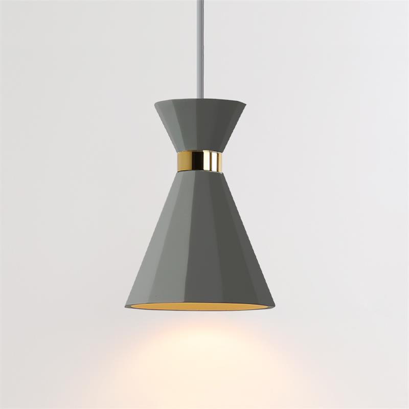 Sash Cement Pendant Light with Gold Accents