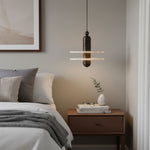 Saturn Alabaster Pendant Light – Sculptural Brass LED Chandelier