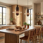 Saturn Alabaster Pendant Light – Sculptural Brass LED Chandelier