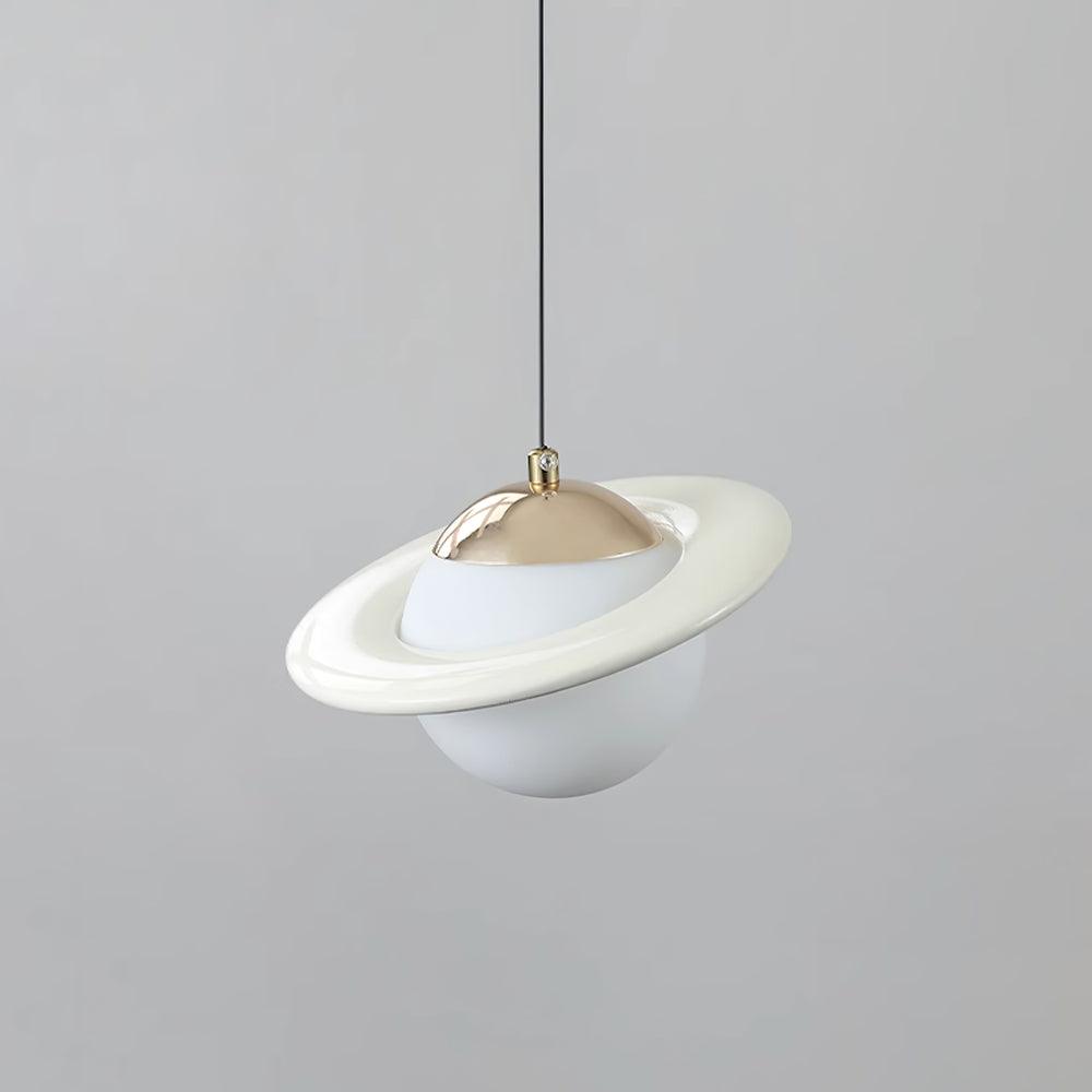 Saturn Celestial Pendant Light in Glass and Metal for Modern Interiors