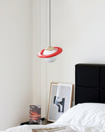 Saturn Celestial Pendant Light in Glass and Metal for Modern Interiors