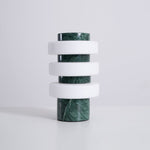 Saturn Travertine Table Lamp – Sculptural LED Accent Light