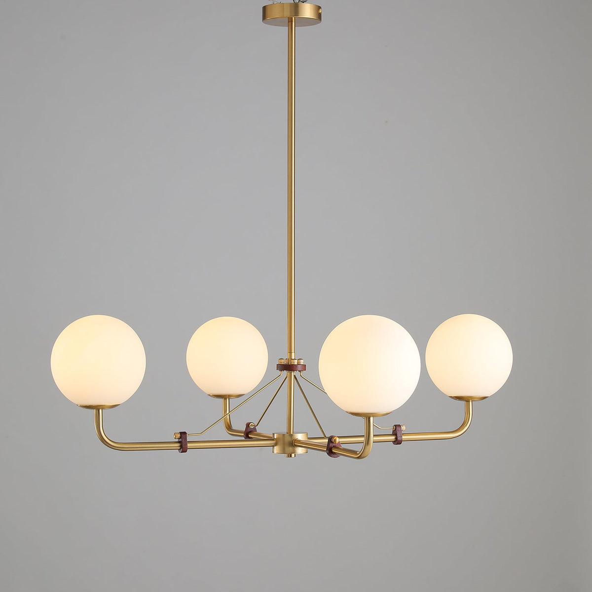 Savanna Chandelier – Modern Glass Globe Pendant Light for Dining Room and Living Room