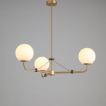 Savanna Chandelier – Modern Glass Globe Pendant Light for Dining Room and Living Room