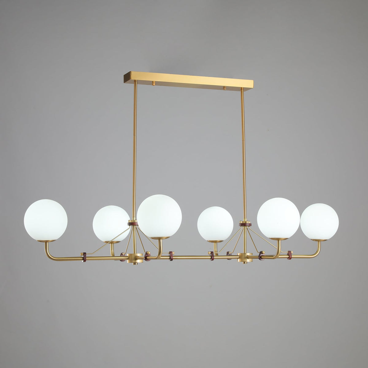 Savanna Chandelier – Modern Glass Globe Pendant Light for Dining Room and Living Room
