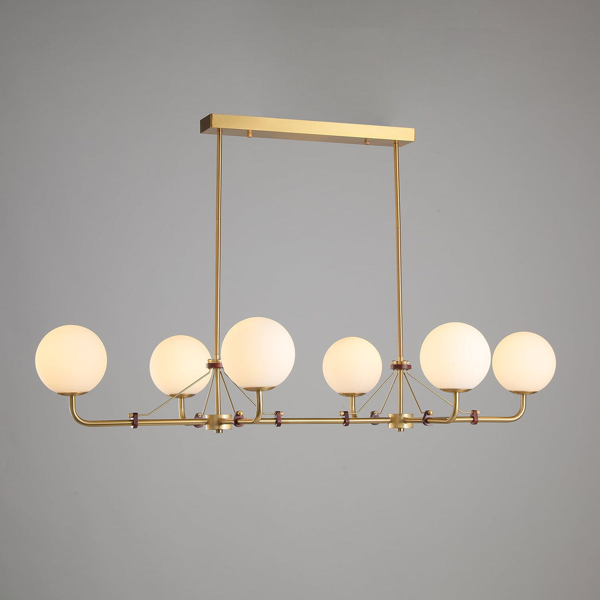 Savanna Chandelier – Modern Glass Globe Pendant Light for Dining Room and Living Room