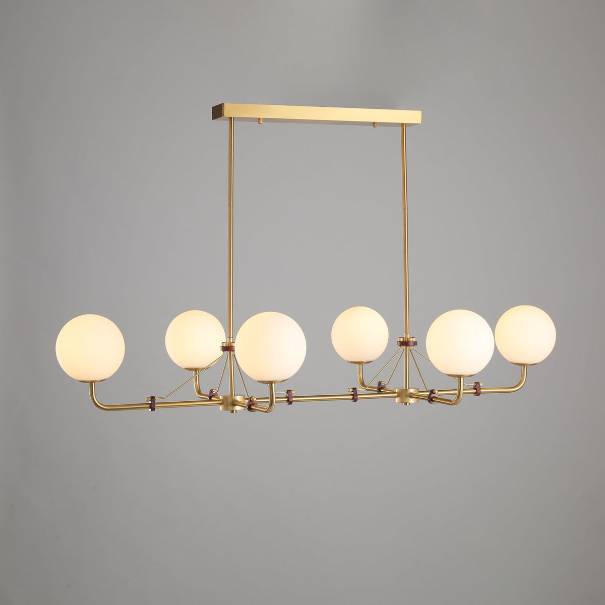 Savanna Chandelier – Modern Glass Globe Pendant Light for Dining Room and Living Room