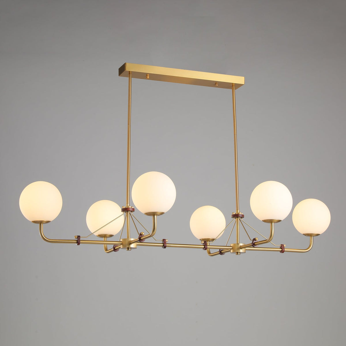 Savanna Chandelier – Modern Glass Globe Pendant Light for Dining Room and Living Room