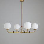 Savanna Chandelier – Modern Glass Globe Pendant Light for Dining Room and Living Room