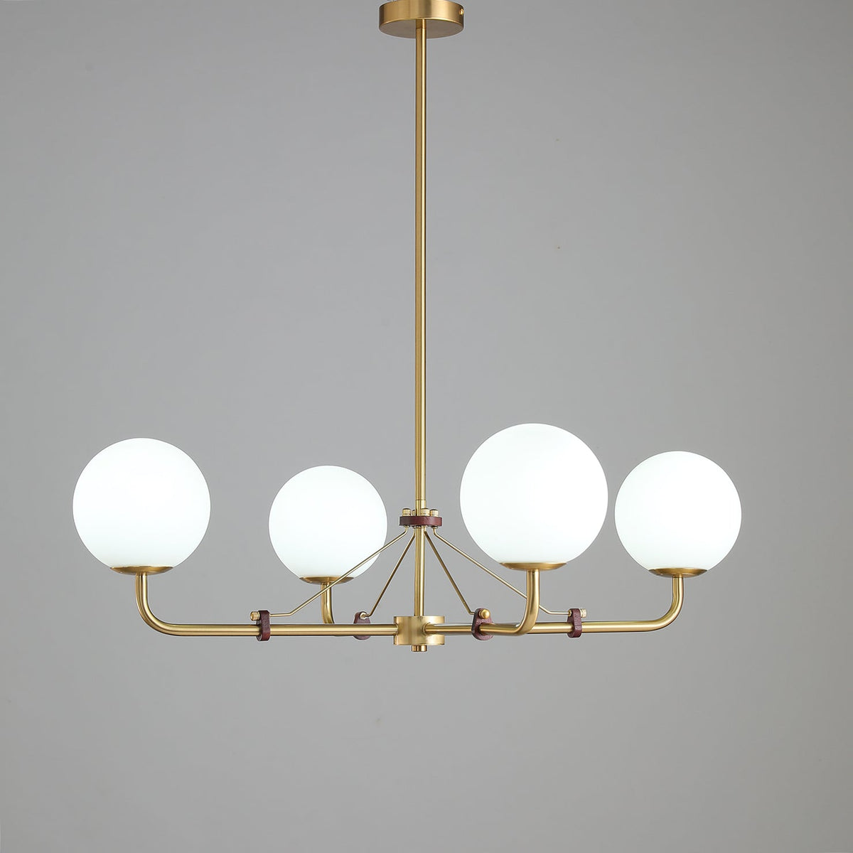 Savanna Chandelier – Modern Glass Globe Pendant Light for Dining Room and Living Room