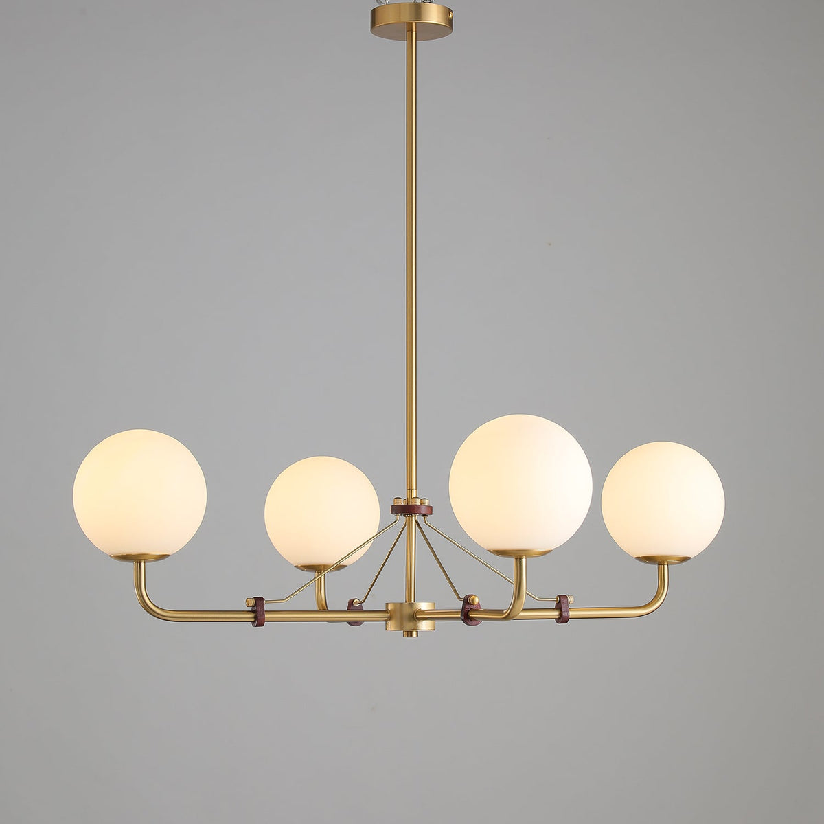 Savanna Chandelier – Modern Glass Globe Pendant Light for Dining Room and Living Room