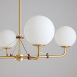 Savanna Chandelier – Modern Glass Globe Pendant Light for Dining Room and Living Room