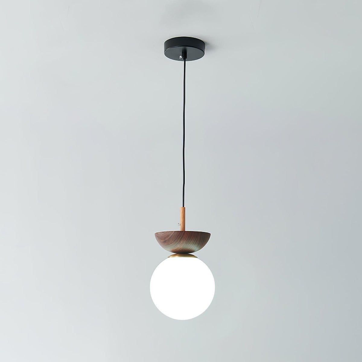 Savie Modern Wood Grain Glass Pendant Light for Dining Room and Kitchen Island