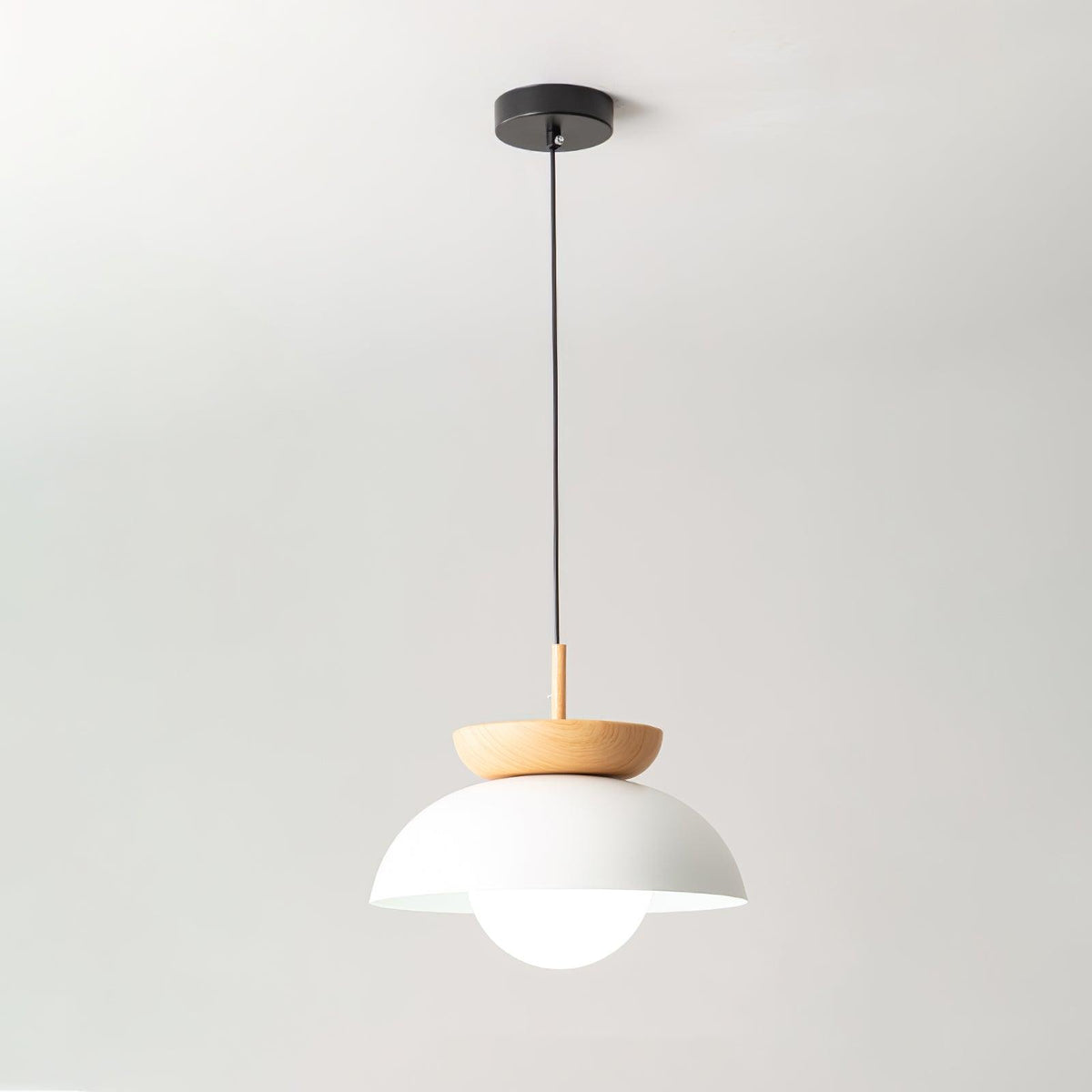 Savie Modern Wood Grain Glass Pendant Light for Dining Room and Kitchen Island