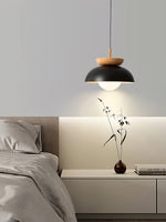 Savie Modern Wood Grain Glass Pendant Light for Dining Room and Kitchen Island