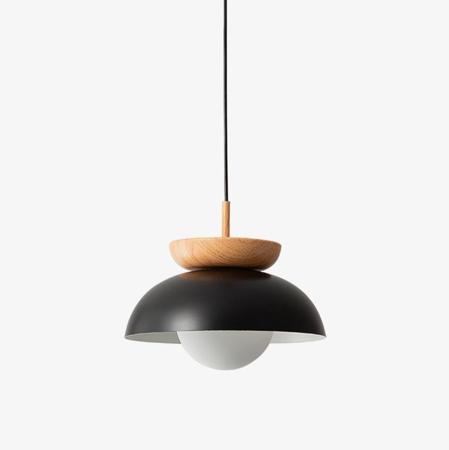 Savie Modern Wood Grain Glass Pendant Light for Dining Room and Kitchen Island