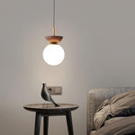 Savie Modern Wood Grain Glass Pendant Light for Dining Room and Kitchen Island