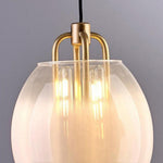Sawyer Pendant Light in Brass and Sfumato Glass
