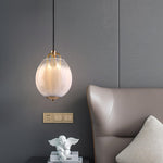 Sawyer Pendant Light in Brass and Sfumato Glass