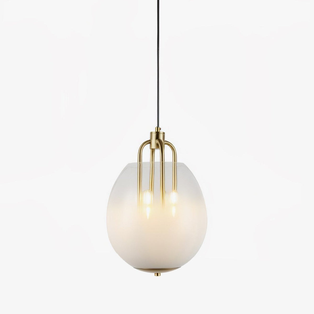 Sawyer Pendant Light in Brass and Sfumato Glass