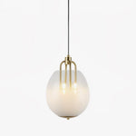 Sawyer Pendant Light in Brass and Sfumato Glass