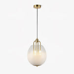 Sawyer Pendant Light in Brass and Sfumato Glass