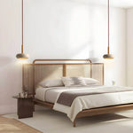 Yellow Cave Stone Japanese Style Retro Cream Pendant Lamp