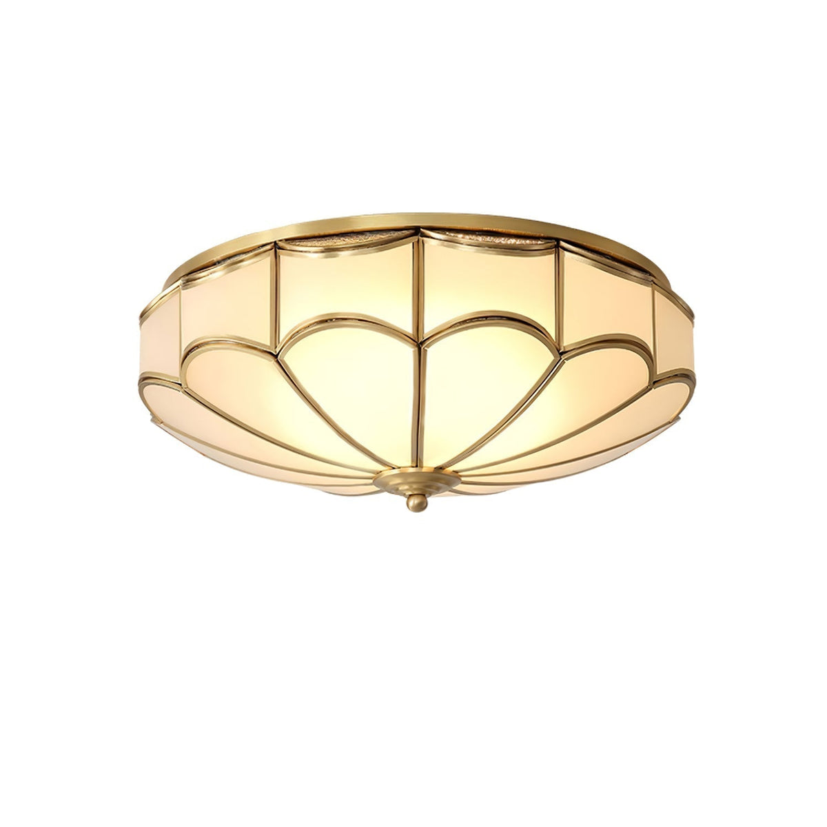 Scalloped Flush Ceiling Light