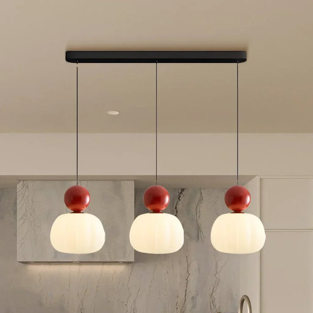 Art Deco Pendant Light Cream